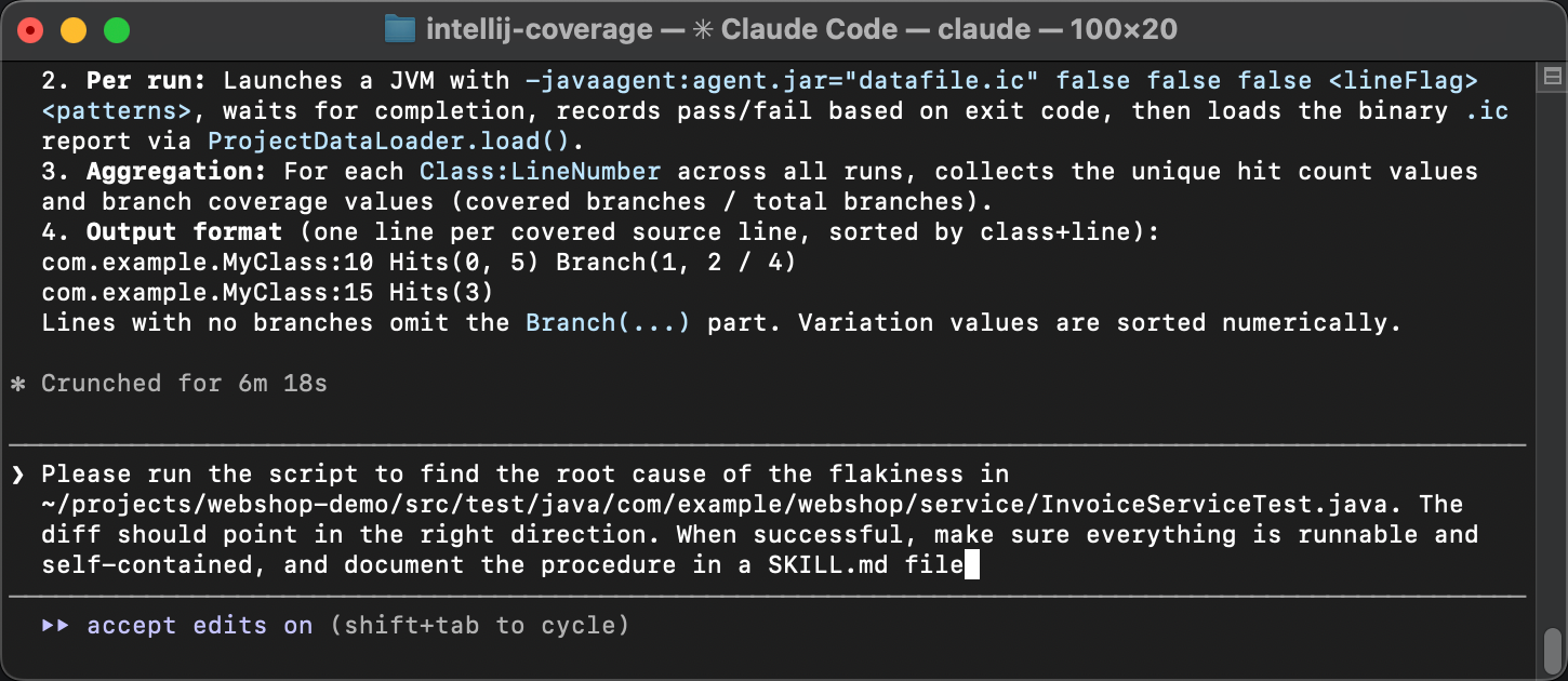 AI agent prompt asking to package the procedure into a SKILL.md file